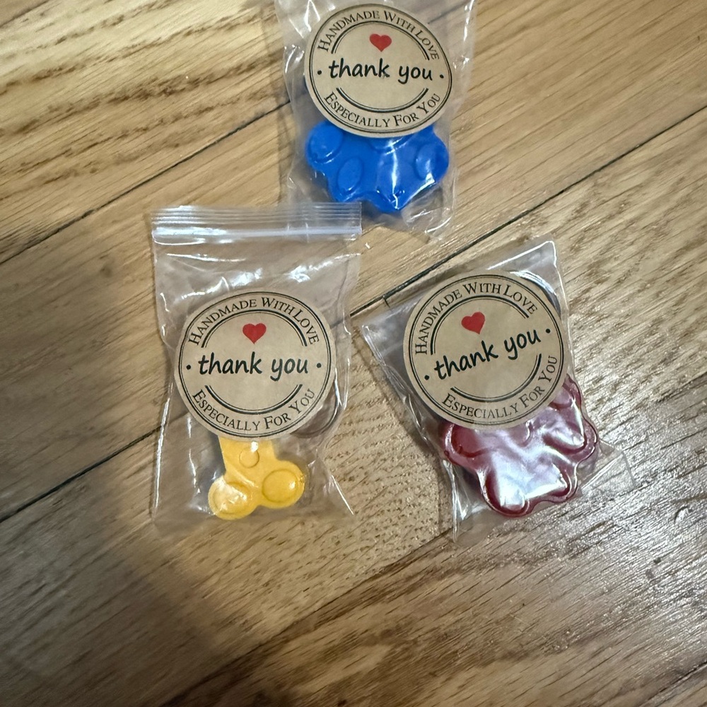 Handmade Thank You Party Favors - Blue, Yellow, Red Paw Patrol Themed